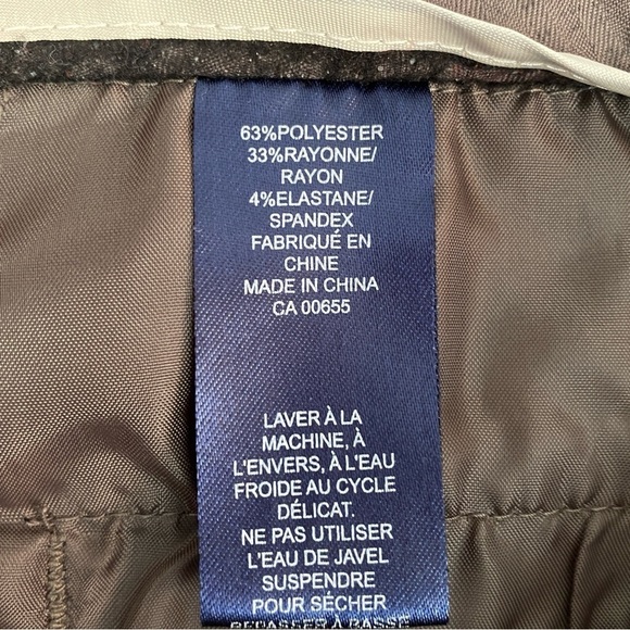 Reitmans Plus Petites Dress Pants Sz  20P Brown Bootcut Pockets - Picture 7 of 12